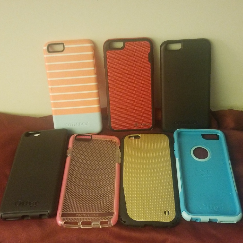 Lot Of 7 Different Model Iphone Cases Otterbox And